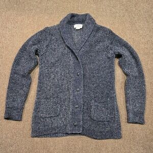 Denim & Supply Ralph Lauren Cardigan Womens Med Blue Shawl Collar Button Cotton